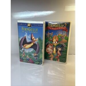 FernGully the Last Rainforest and FernGully 2 the Magical Rescue (VHS, Lot of 2)